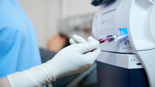 Análise no analisador ABL90 da Radiometer